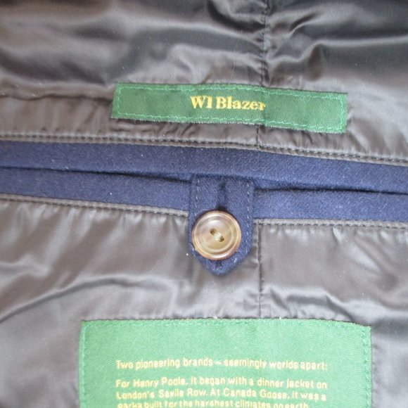 Canada Goose X Henry Poole Women's W1 Jacket Size L Navy NWT - Picture 8 of 14